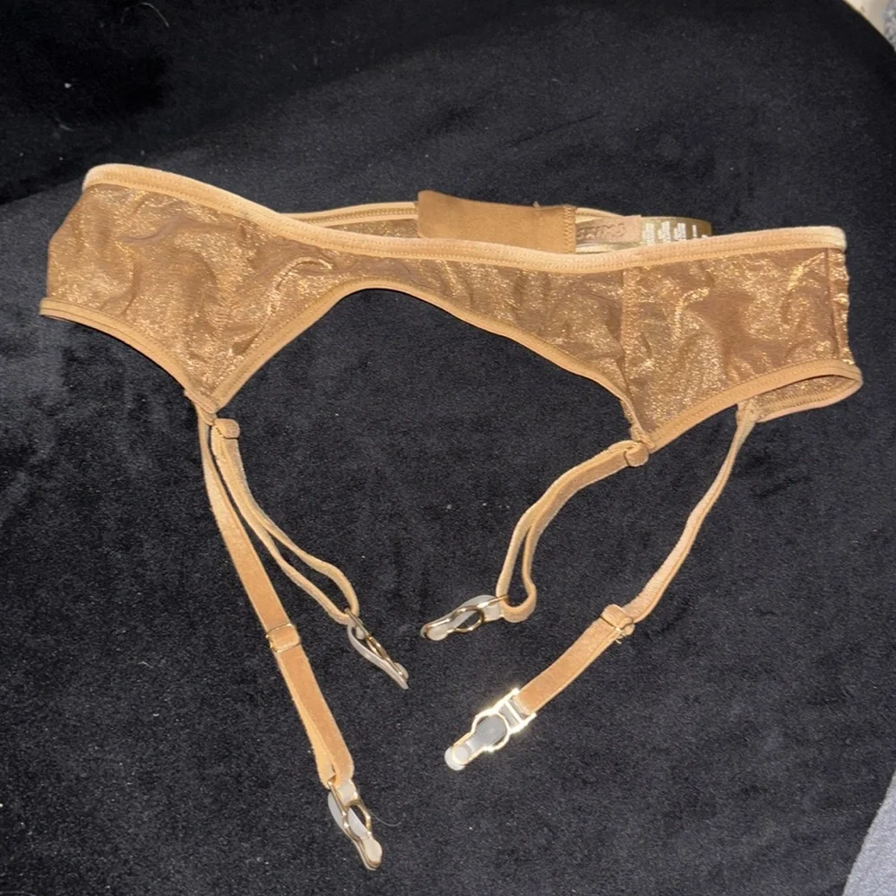 SKIMS Tan Gold Garter Belt small adjustable intimate wear
